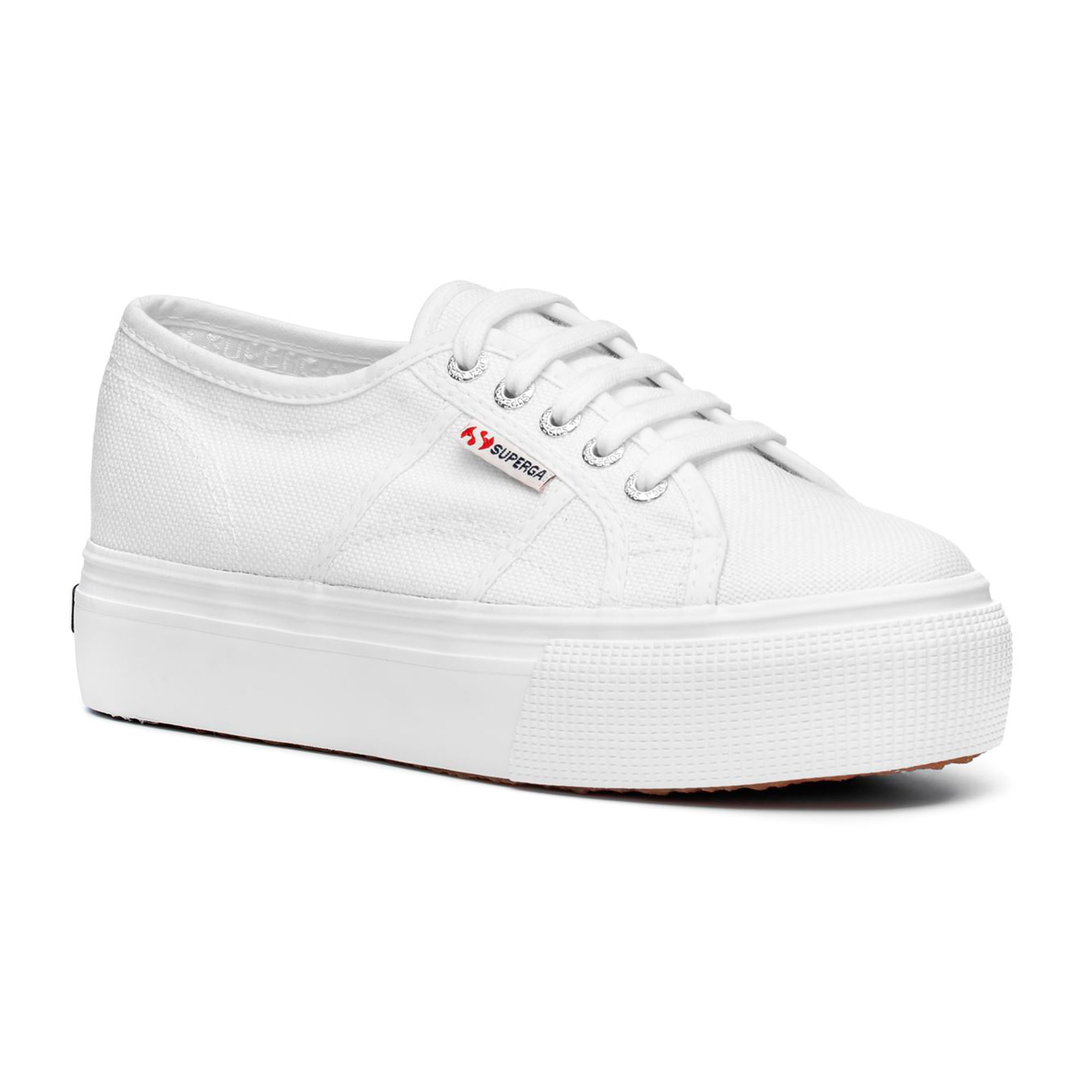 superga cotu weiß plateau